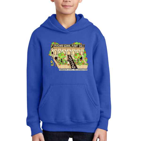 Port & Company Youth Core Fleece Pullover Hooded Sweatshirt - Printed Logos Thumbnail