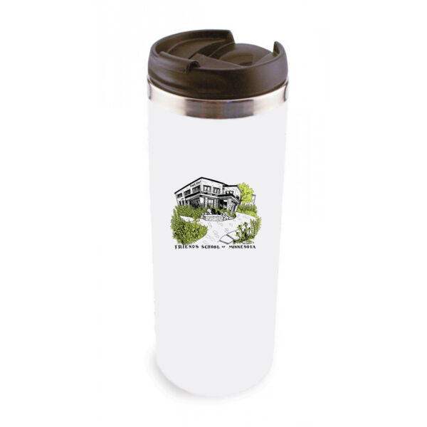 14oz Stainless Steel Tumbler w/ Lid - Sublimated Logo Thumbnail