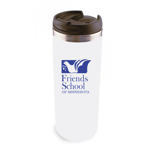 14oz Stainless Steel Tumbler w/ Lid - Sublimated Logo Thumbnail