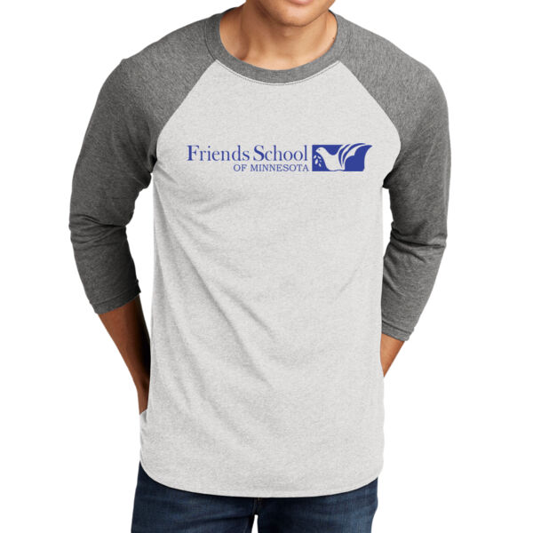 Next Level Unisex Tri-Blend 3/4 Sleeve Raglan Tee  - Printed Logo Thumbnail