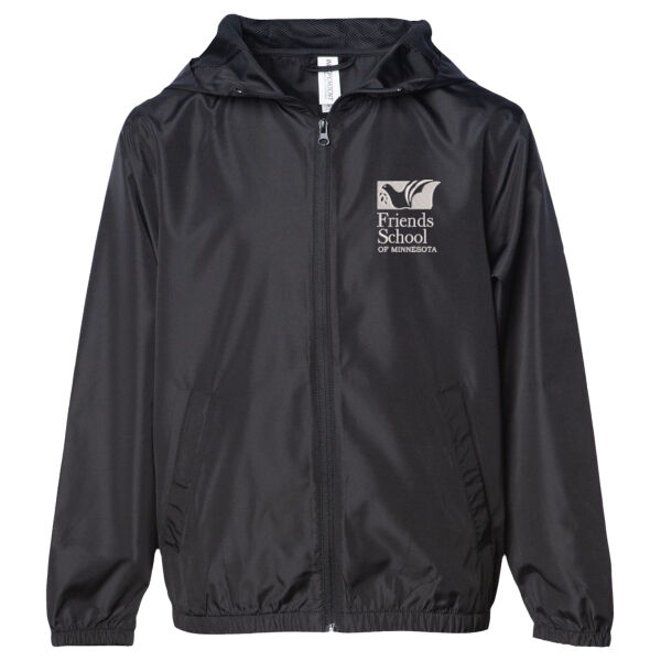 Independent Trading Co. Youth Lightweight Windbreaker Full-Zip Jacket  - Embroidered Logo Thumbnail