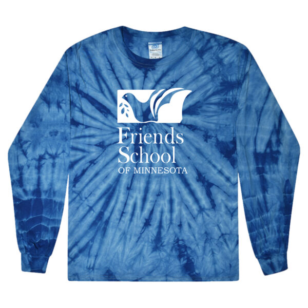 Colortone - Youth Tie-Dyed Long Sleeve T-Shirt - Printed Logo Thumbnail