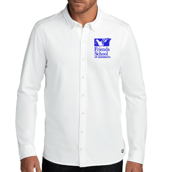 OGIO Code Stretch Long Sleeve Button Up - Embroidered Logo Thumbnail