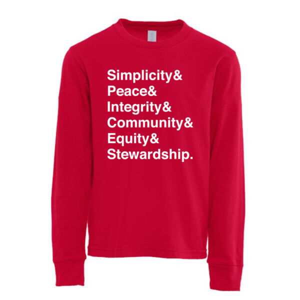 Next Level Youth Cotton Long Sleeve T-Shirt - Printed Logos Thumbnail