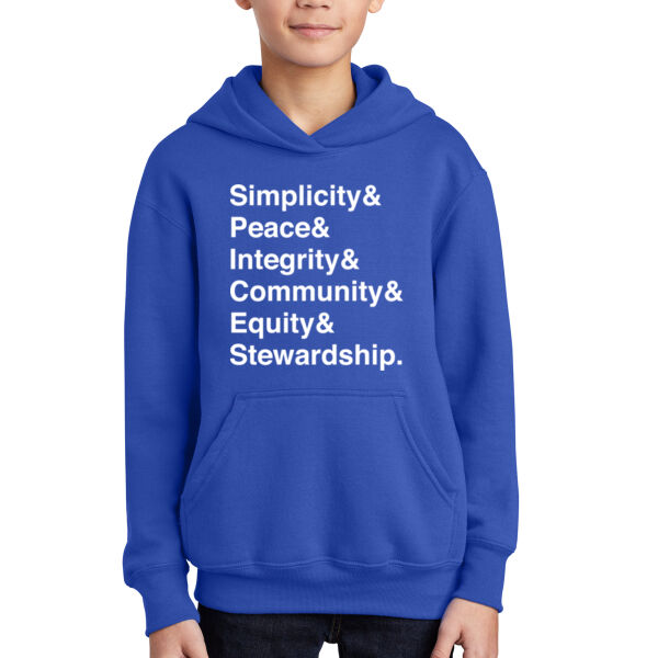 Port & Company Youth Core Fleece Pullover Hooded Sweatshirt - Printed Logos Thumbnail
