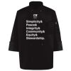 Ten Pearl Button Black Chef Coat Thumbnail