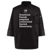 Black Knot Button Chef Coat Thumbnail